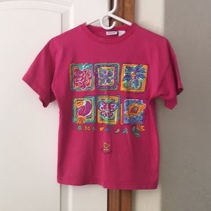Vintage t shirt pink Y2K
